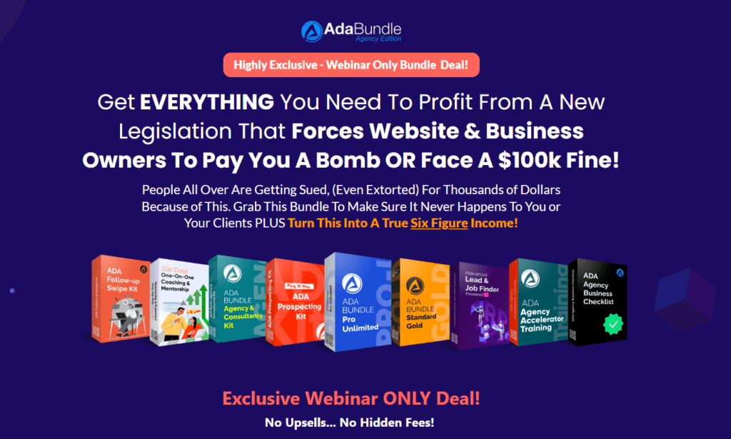 ADA Bundle - Agency Edition ADA Bundle - Agency Edition
